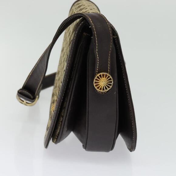 CELINE C Sulky Shoulder Bag Canvas Beige Gold - Picture 5 of 12